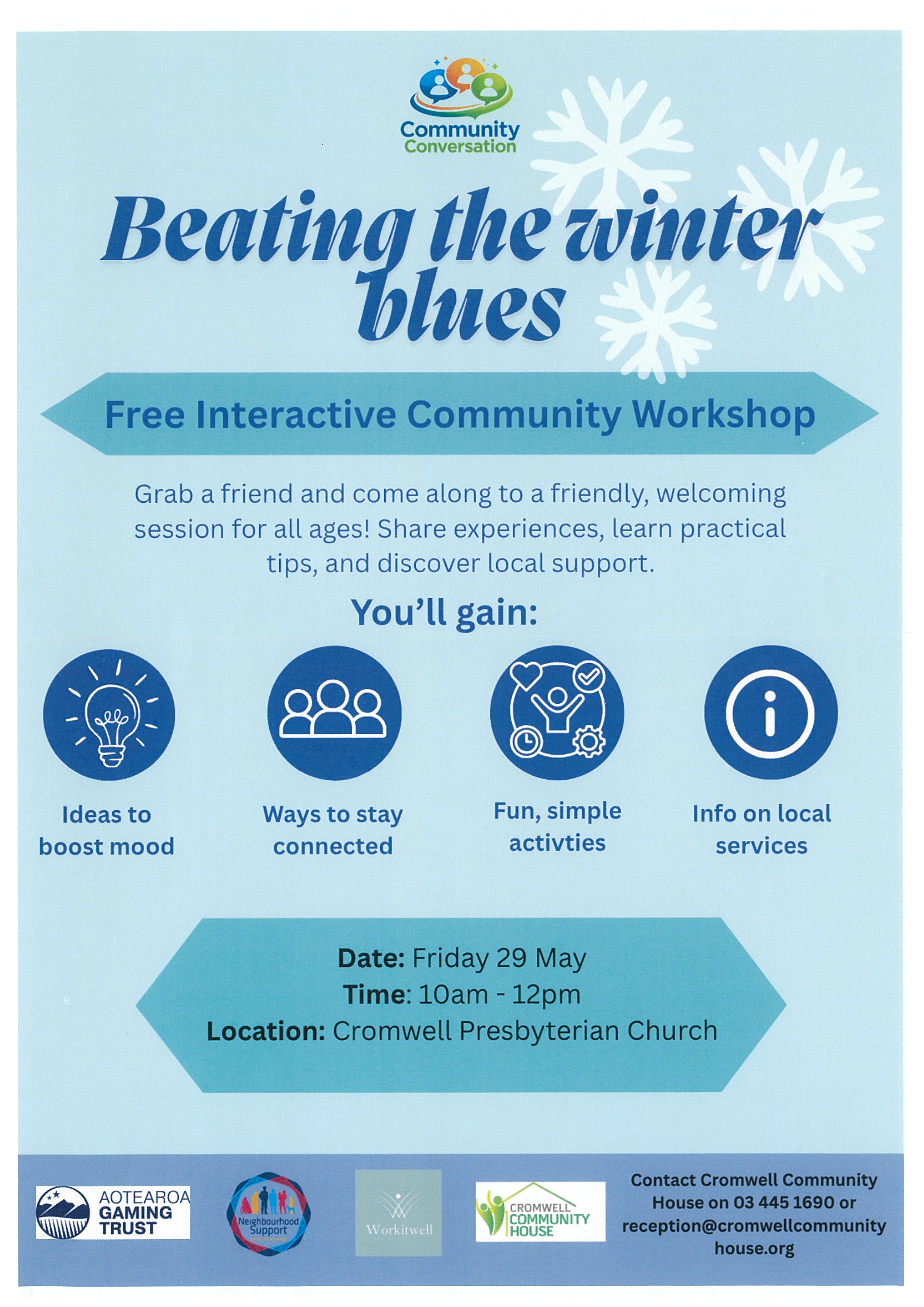 Events banner for Beating the Winter Blues - Community Workshop