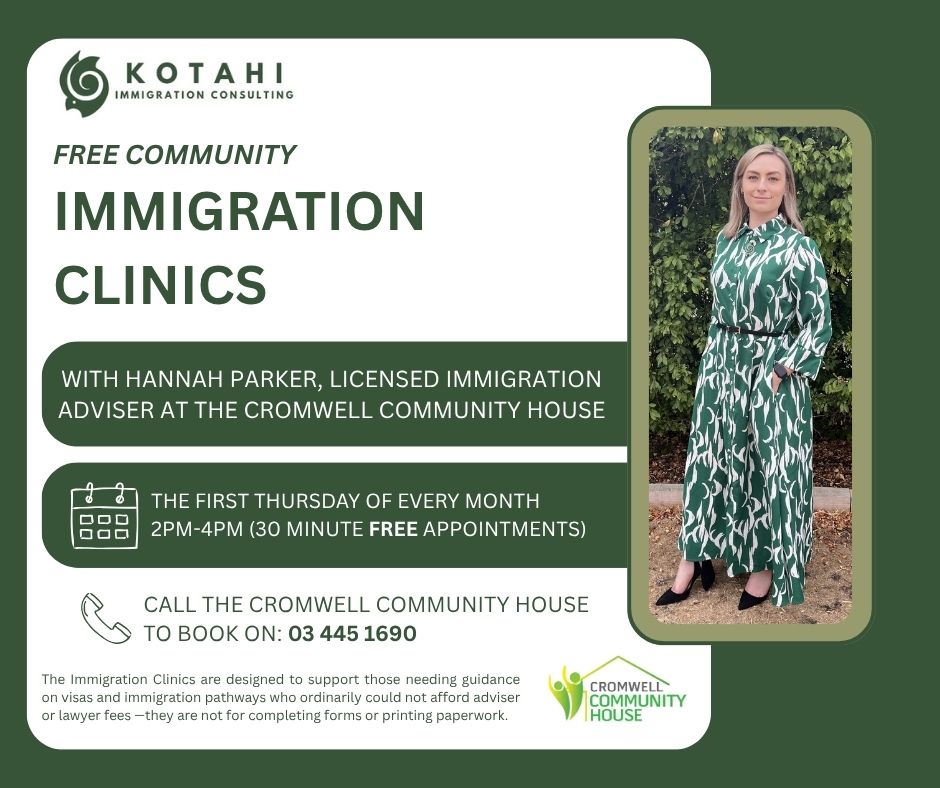 Events banner for Free Community Immigration Clinics