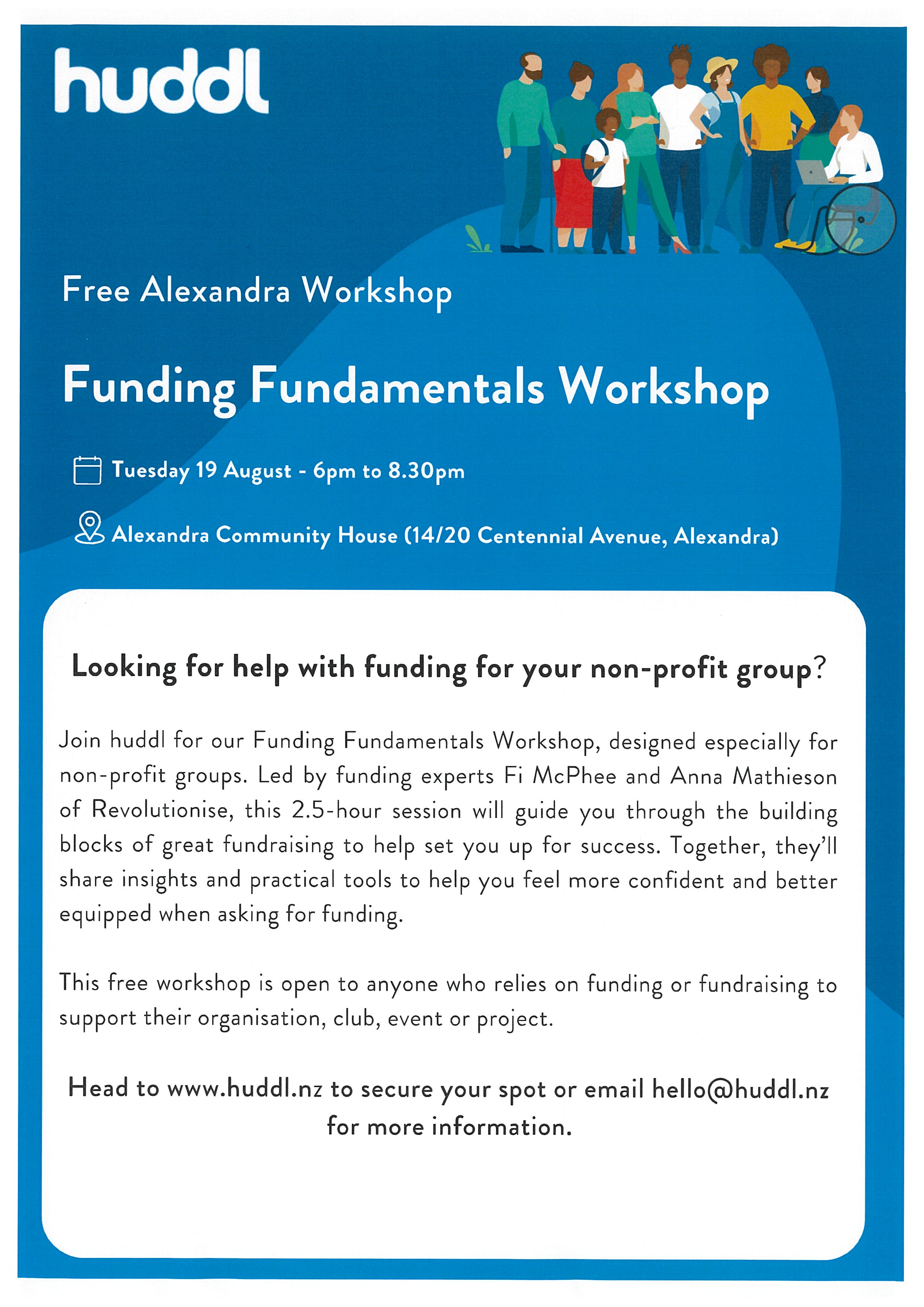 Events banner for Funding Fundamentals Workshop