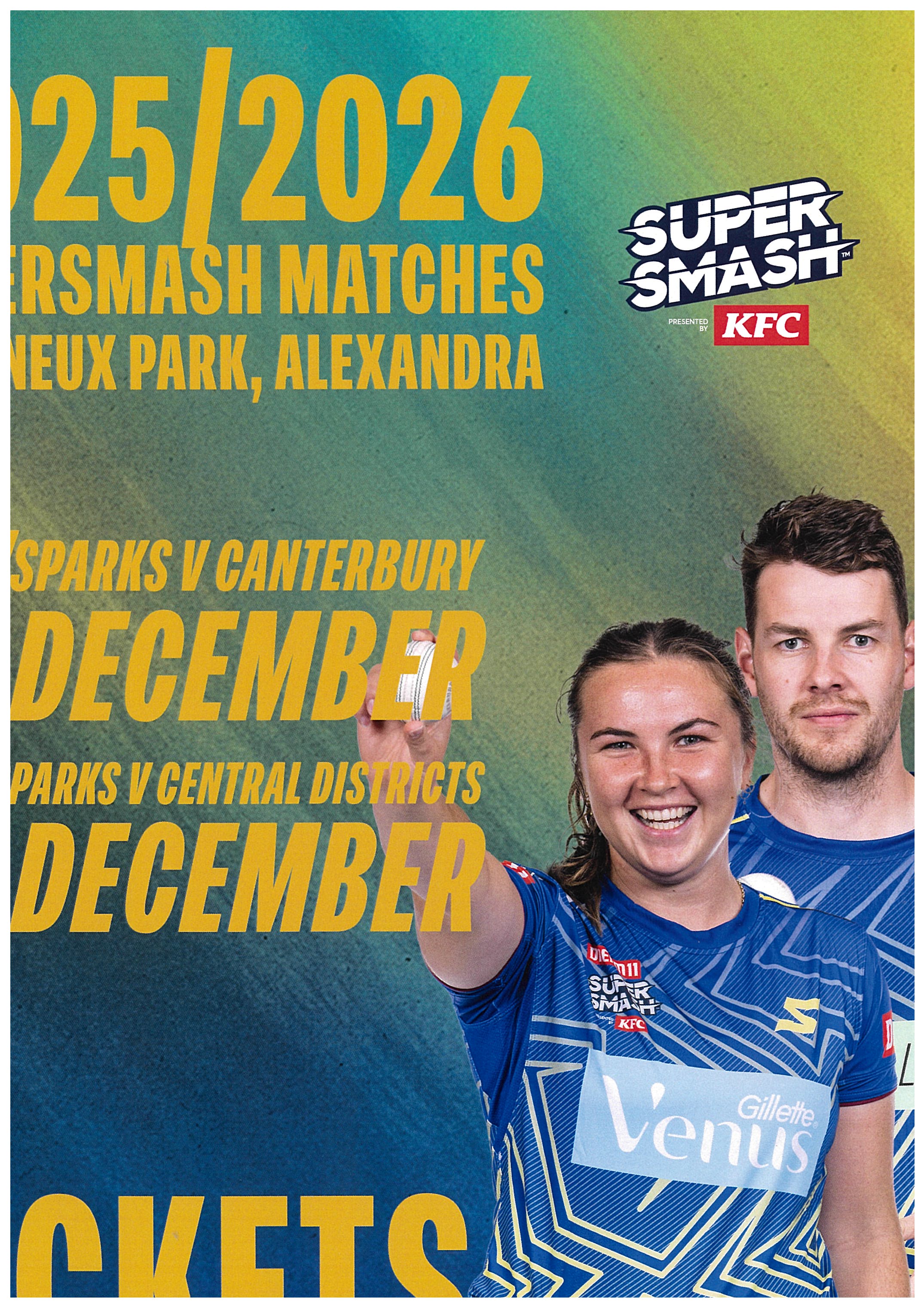 Events banner for Supersmash Cricket
