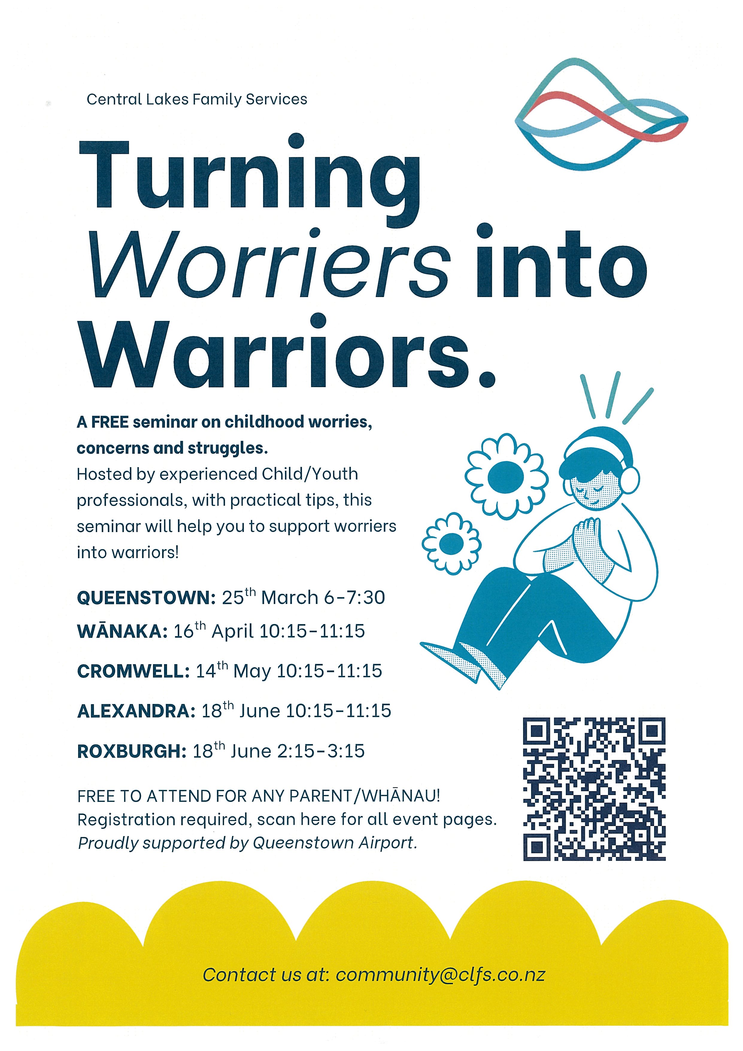 Events banner for Turning Worriers into Warriors